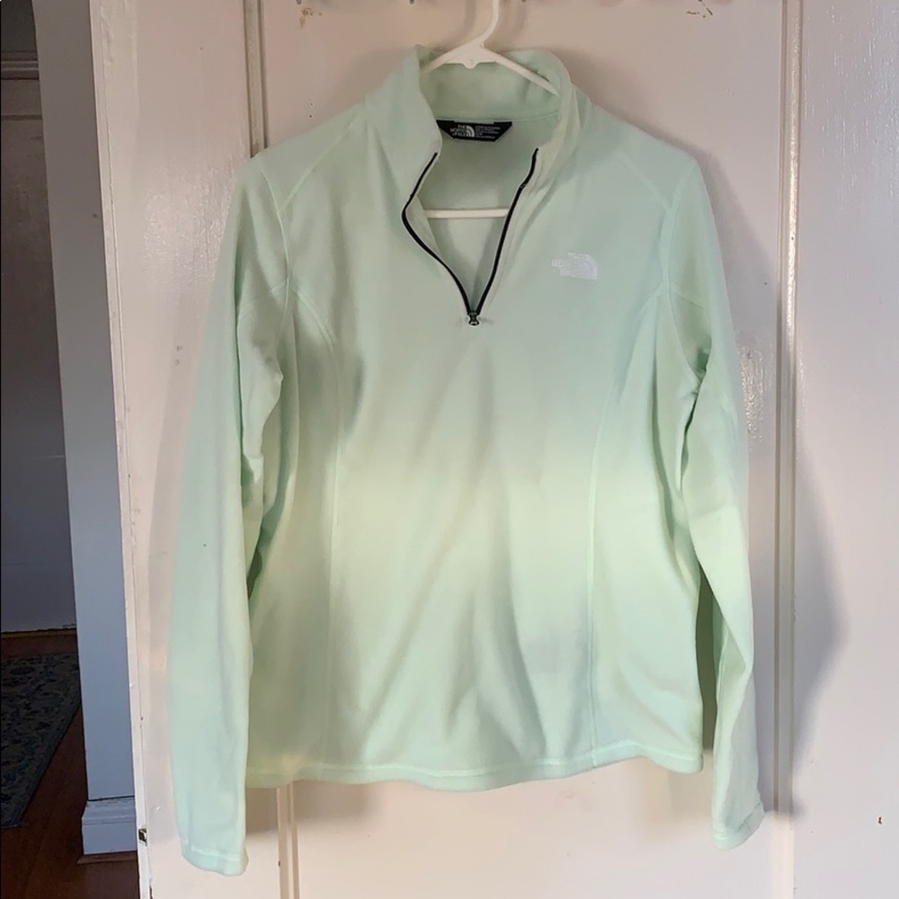 North Face Mint Fleece Quarter Zip
